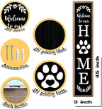 LuZhiQiang Front Porch for Welcome To Our Home Standing Sign 45"X9" Vertical - Image 2