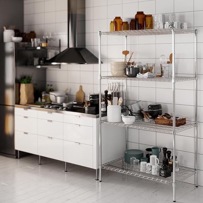 Regal Altair 24" Deep x 42" Wide x 74" Height Wire Shelving Kit | 4-Tier | NSF - Image 7