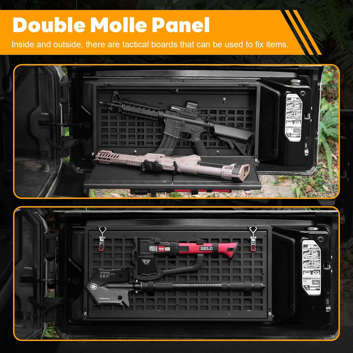 Z8 Tailgate Table Storage Lock Box Compatible with Jeep Wrangler JK JKU JL JL...