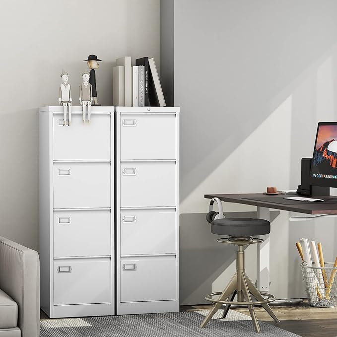 PEUKC 4-Drawer File Cabinet, 16.3" Deep Vertical Filing Cabinet - Image 7