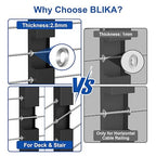 BLIKA 100Pack Cable Railing Adhesive Sleeves - Image 3