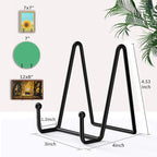 Decolore 5 Pack 4.5 Inch Display Stands Black Iron Easel - Image 2