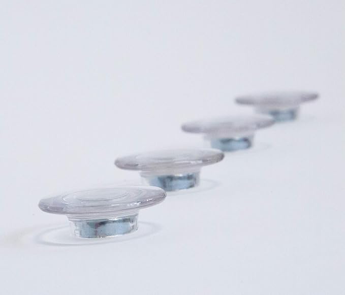 Clear Button Magnets for Glass Boards and Magnetic Whiteboards, Refrigerators - Image 5