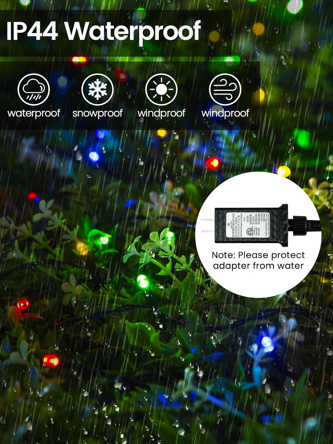Smart Color Changing Halloween Lights String 112FT 300 LED APP and Remote