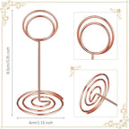 TecUnite 24 Pieces 3.35 Inch Table Number Holder Place Card Photo Holder - Image 2