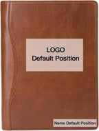 Geslun Personalized Genuine Leather 3 Ring Binder, Custom Engraved 8.5 x 11 by Geslun