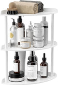 Sezanrpt 3 Tier Acrylic Corner Shelf Organizer Storage 9.5x9.5x15.7 Inch by Sezanrpt
