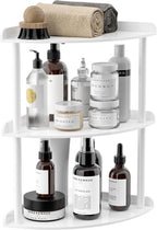 Sezanrpt 3 Tier Acrylic Corner Shelf Organizer Storage 9.5x9.5x15.7 Inch by Sezanrpt
