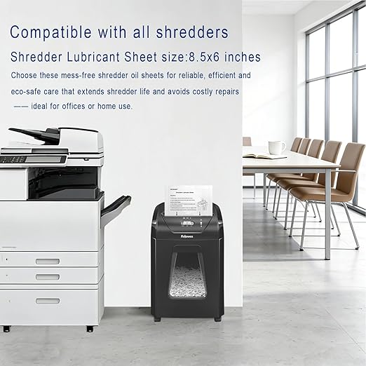 24PACK Paper Shredder Lubricant Sheets Shredder Oil Sheet - Image 7