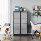MIIIKO 4 Drawer File Cabinet, Metal Vertical Filing Cabinets - Image 6