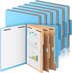 12 Pcs Classification Folders Letter Size 3 Pocket Dividers Employee File Folder by Skyygemm