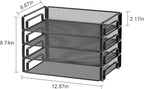 Samstar 4 Pack Stackable Letter Paper Tray, Desk File Organizer Paper Sorter - Image 3