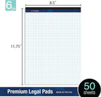 Woodlake Graph Paper Pads 8.5 x 11, 4x4 Quad Ruled, Premium Thick Paper Made In - Image 3