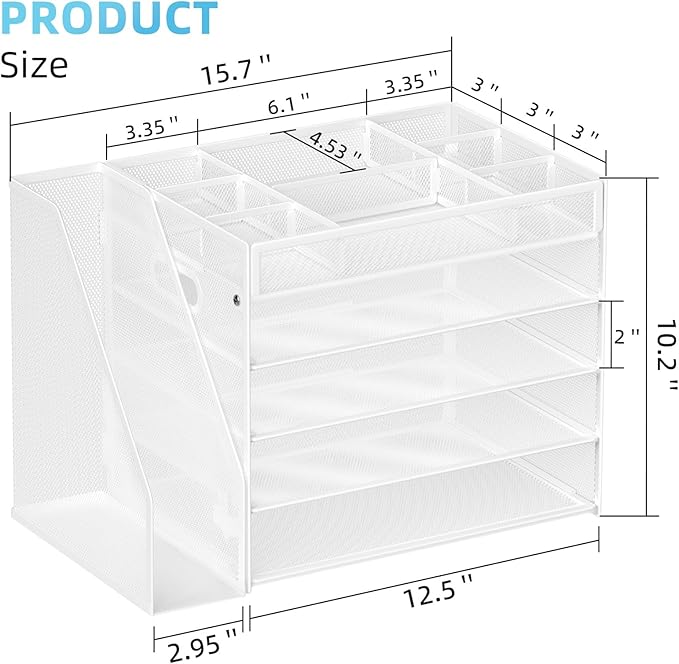 Marbrasse 5-Tier Desk Organizer - Image 2