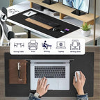 PU Leather Desk Pad Protector Gaming Mouse Pad Non Slip Desk Mat - Image 4