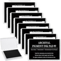 MotiMind 8 Pcs Black Archival Pigment Waterproof Ink Pad by MotiMind