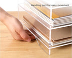 HeZone Acrylic Paper Letter Tray Organizer, 5 Tiers, Transparent, Rectangular - Image 8