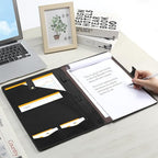 Jack&Chris Leather Portfolio, A4 Document Folder Legal Pad Padfolio, - Image 5