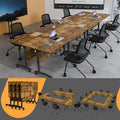 Folding Conference Table 4ft 5ft, Foldable Office Meeting Desk by Unknown