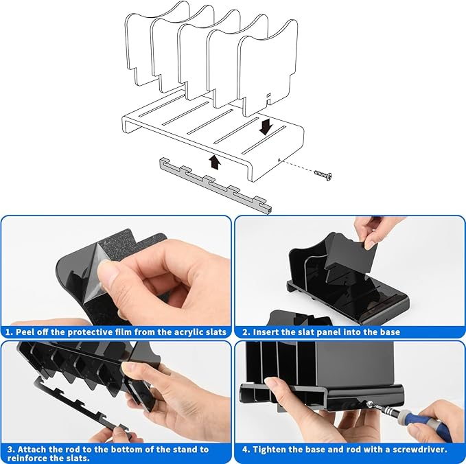 CaSZLUTION Acrylic Multi Device Organizer Stand Base - Image 7