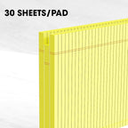 AILZFEI Yellow Legal Pads Note Pads 8.5 x 11 inch Wide Ruled, 30 Sheets/Pad - Image 3