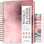 PLANBERRY Large Hourly Schedule Planner Premium – Undated Organizer by PLANBERRY