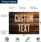 Custom Sign, Custom Street Sign, 11 Font Colors, 13 Font Styles, 4 Hole Options - Image 6
