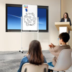 Neatsure Rolling Whiteboard on Wheels, Portable Standing Dry Erase Board Easel - Image 2