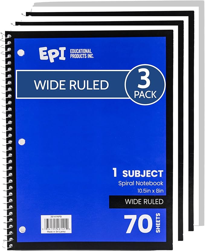 EPI Spiral Notebook | Wide by EPI
