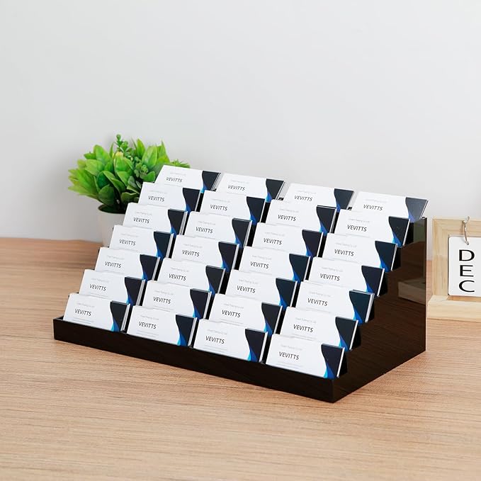 Vevitts Acrylic Business Card Holder - Image 3