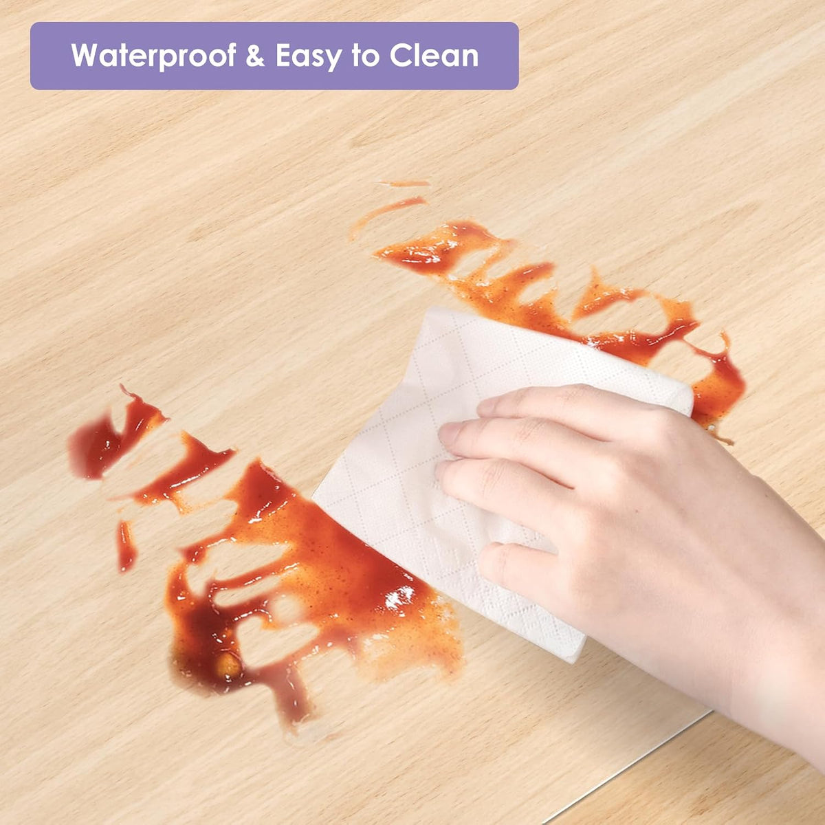Vicwe Area Mat for Hard Floor, 4.75'×7'Clear Non-Slip PVC Protector Mat