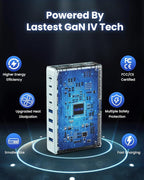 200W USB C Charger Block, GaN IV Charging Station 8 Ports, QC4.0 Fast Charging - Image 5