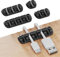 GLUIT Adhesive Desktop Cable Organizer 15 Slots Versatile Cord Holders Wire by GLUIT