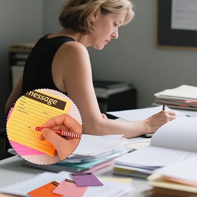 9 Pieces Phone Message Pads for Office, Big Sticky Notes for Wall, Urgent While - Image 7