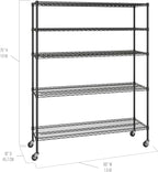 Seville Classics UltraDurable Heavy Duty NSF Solid Steel Wire Rack Storage Unit - Image 3