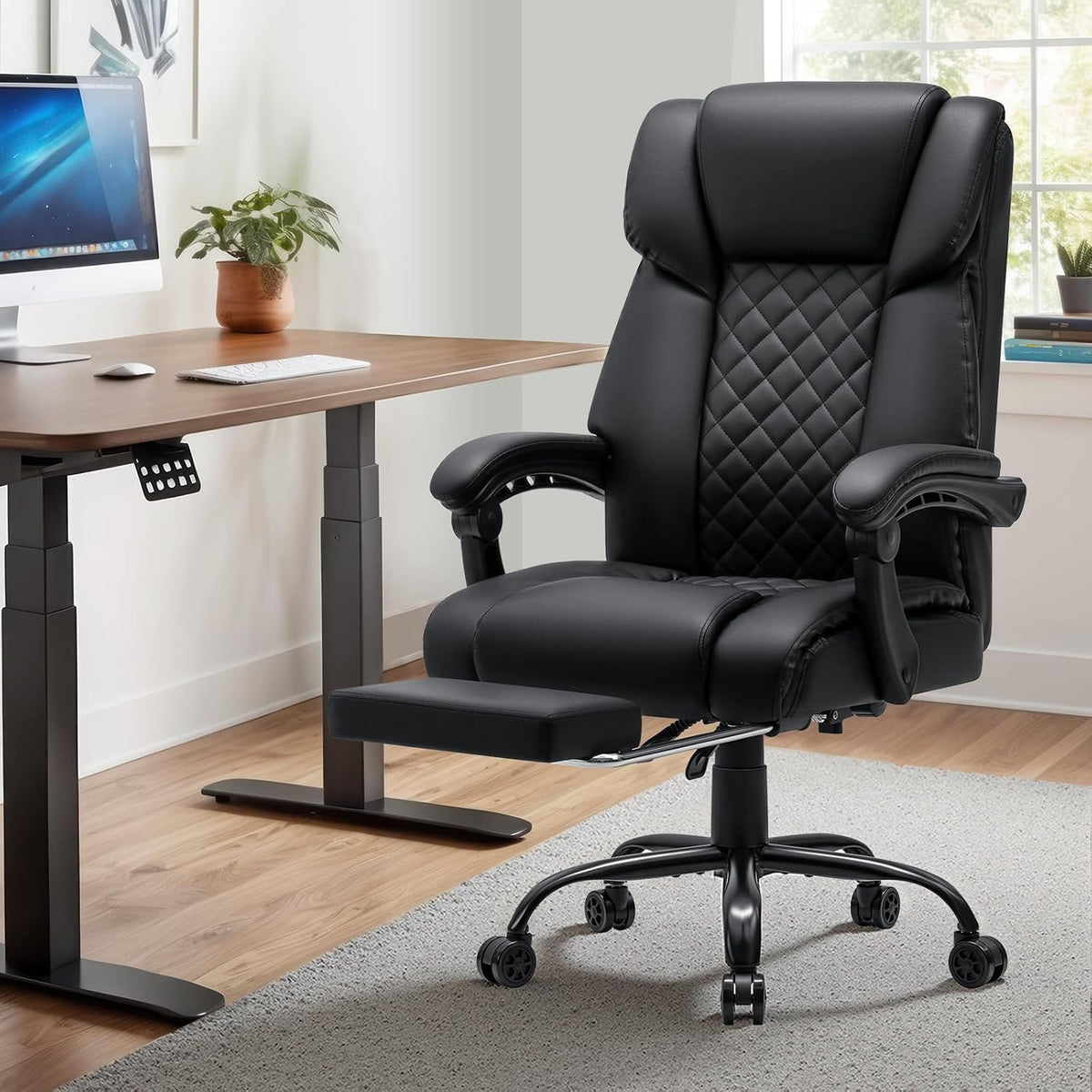 HOFFREE Massage Office Chair with Heat 7 Points Vibration Ergonomic Executive...