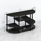 Furinno TOMI TV Stand, Corner Entertainment Center, TV Console - Image 2
