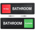 Bathroom Sign – In Use/Available Slide Switch Sign, Premium Durable Acrylic by Unknown