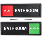 Bathroom Sign – In Use/Available Slide Switch Sign, Premium Durable Acrylic by Unknown