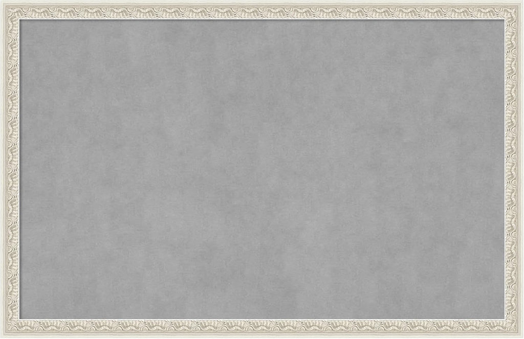 Amanti Art Silver Framed Magnetic Board 22x34 Large Vision Board
