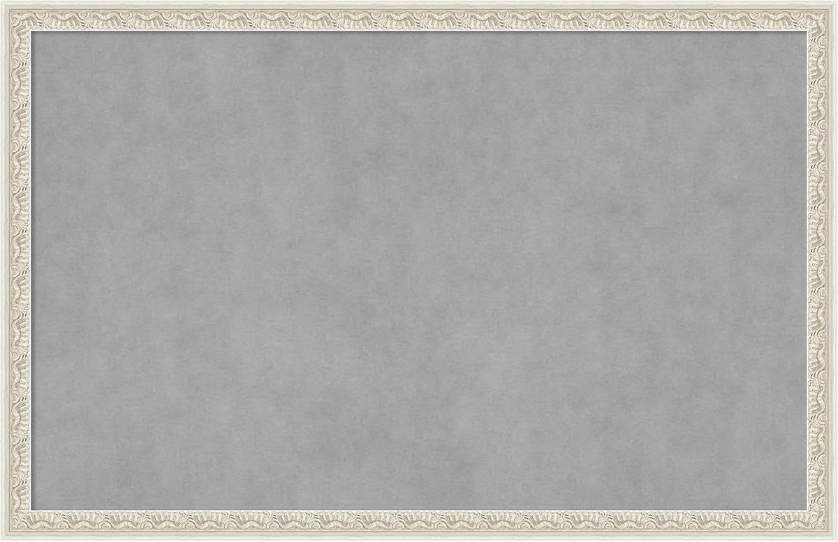 Amanti Art Silver Framed Magnetic Board 22x34 Large Vision Board