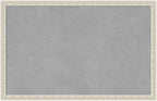 Amanti Art Silver Framed Magnetic Board 22x34 Large Vision Board by AmantiArt
