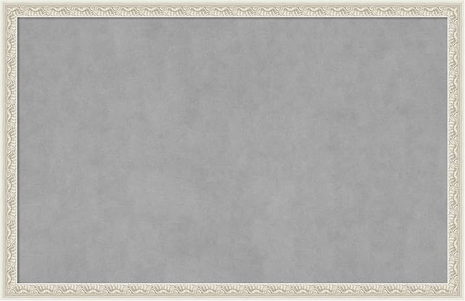 Amanti Art Silver Framed Magnetic Board 22x34 Large Vision Board by AmantiArt