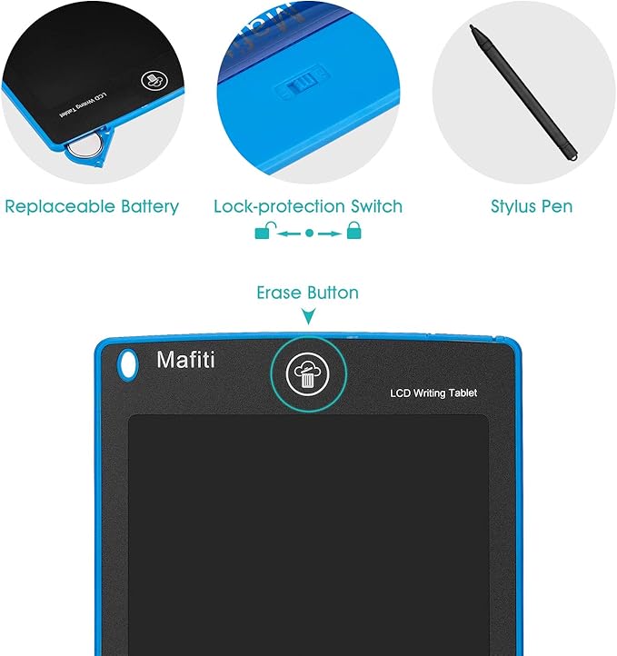 mafiti 10 Pack LCD Writing Tablet 8.5 Inch Electronic Drawing Pads - Image 5