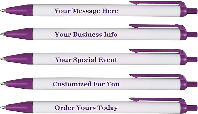 RevMark Personalized Ballpoint Pen, Custom Printed Name, Business or Event by RevMark