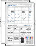 Lincia Dry Erase Calendar for Wall Undated Dry Erase Calendar Planner Aluminum by Lincia