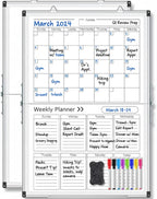 Lincia Dry Erase Calendar for Wall Undated Dry Erase Calendar Planner Aluminum by Lincia