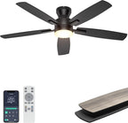 ohniyou 52'' low profile ceiling fan with lights, main product view