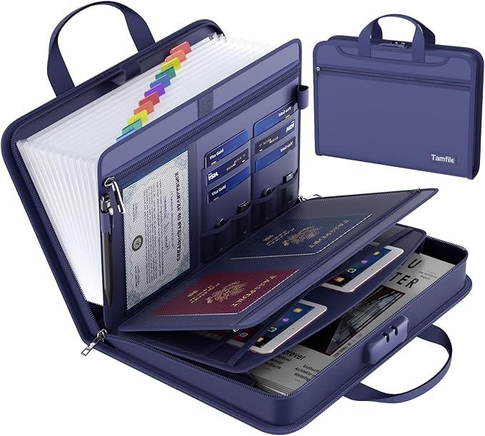 5200℉ Fireproof Accordion File Organizer by Tamfile