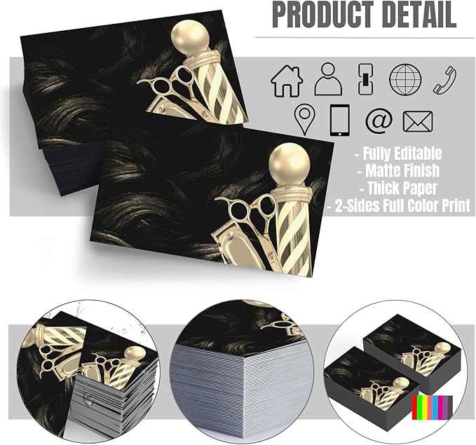 Custom Business Cards Double-Sided Personalized Stationery | Professional - Image 2